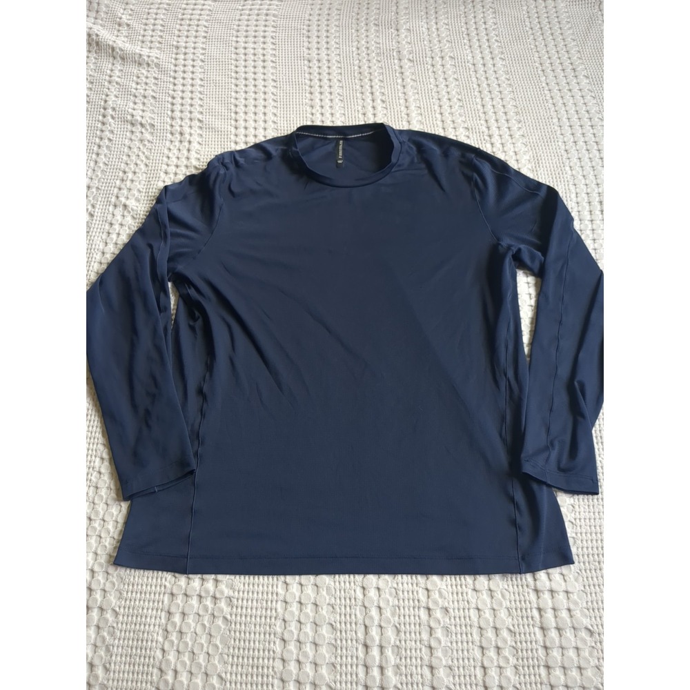 Ten Thousand Versatile T Shirt Long Sleeve Size XL Navy Blue TTKT052 Crew